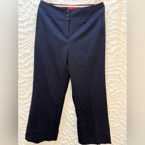 Anne Klein Navy Trousers with Button Detail - CB